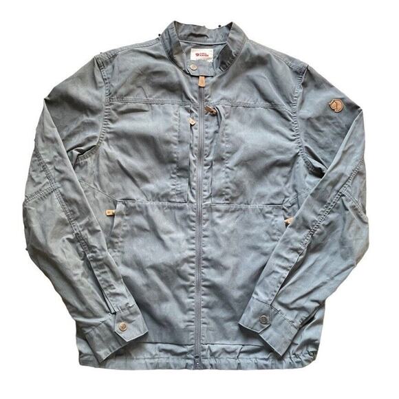 NWOT Fjall Raven Jacket Mens Medium Blue Kiruna Lite G-1000 Wax